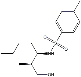 N-[(S)-1-[(R)-2-Hydroxy-1-methylethyl]pentyl]-4-methylbenzenesulfonamide 结构式