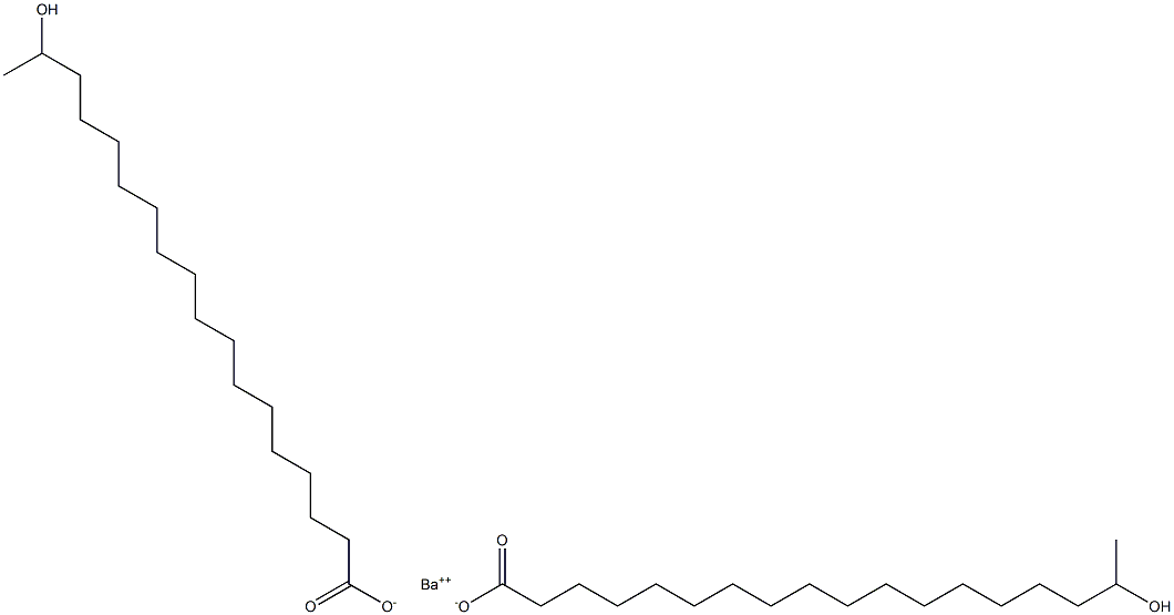 Bis(17-hydroxystearic acid)barium salt 结构式