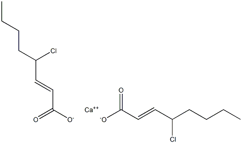 Bis(4-chloro-2-octenoic acid)calcium salt 结构式