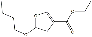 5-Butoxy-4,5-dihydrofuran-3-carboxylic acid ethyl ester 结构式