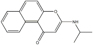 3-(Isopropylamino)-1H-naphtho[2,1-b]pyran-1-one 结构式