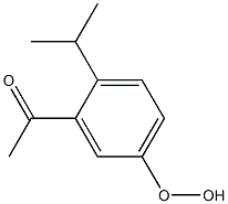 3-Acetyl-4-isopropylphenyl hydroperoxide 结构式