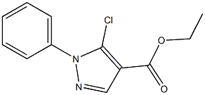 2-Phenyl-3-chloro-2H-pyrazole-4-carboxylic acid ethyl ester 结构式