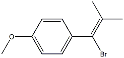 4-(1-Bromo-2-methyl-1-propenyl)anisole 结构式