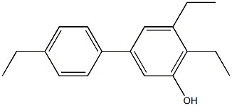 5,6-Diethyl-3-(4-ethylphenyl)phenol 结构式
