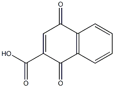 1,4-Dioxo-1,4-dihydronaphthalene-2-carboxylic acid 结构式