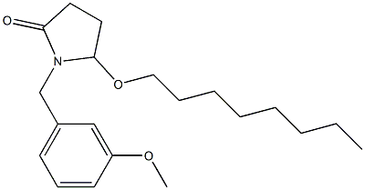5-(Octyloxy)-1-[3-methoxybenzyl]pyrrolidin-2-one 结构式