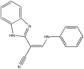 2-(1H-Benzimidazol-2-yl)-3-(anilino)propenenitrile 结构式