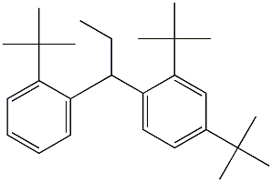 1-(2,4-Di-tert-butylphenyl)-1-(2-tert-butylphenyl)propane 结构式