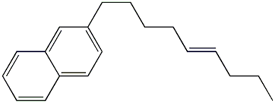 2-(5-Nonenyl)naphthalene 结构式