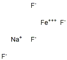 Sodium iron(III) fluoride 结构式