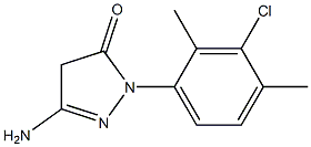 3-Amino-1-(3-chloro-2,4-dimethylphenyl)-5(4H)-pyrazolone 结构式