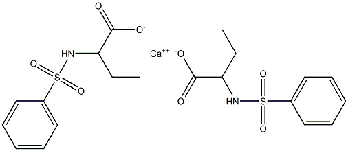 Bis[2-(phenylsulfonylamino)butanoic acid]calcium salt 结构式