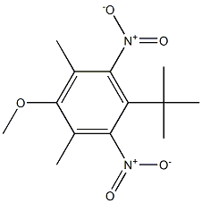 1-tert-Butyl-4-methoxy-3,5-dimethyl-2,6-dinitrobenzene 结构式