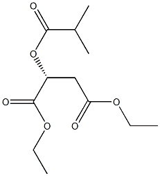 [R,(+)]-2-(Isobutyryloxy)succinic acid diethyl ester 结构式