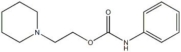 N-[Phenyl]carbamic acid (2-piperidinoethyl) ester 结构式