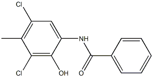 3',5'-Dichloro-2'-hydroxy-4'-methylbenzanilide 结构式