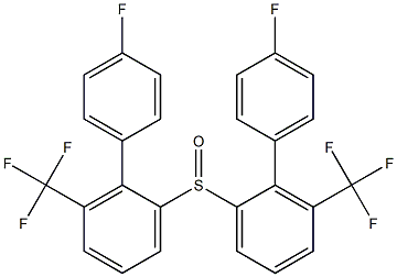 (4-Fluorophenyl)[3-(trifluoromethyl)phenyl] sulfoxide 结构式