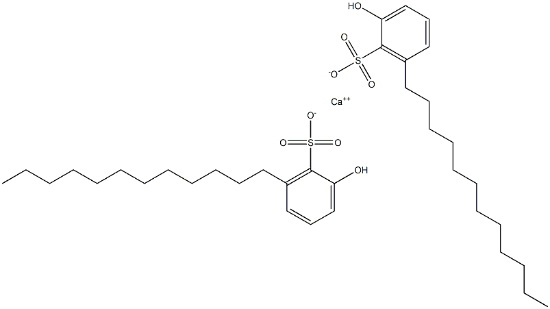 Bis(2-hydroxy-6-dodecylbenzenesulfonic acid)calcium salt 结构式