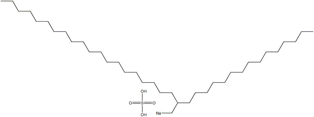 Sulfuric acid 2-pentadecyldocosyl=sodium salt 结构式