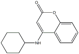 4-[Cyclohexylamino]-2H-1-benzopyran-2-one 结构式