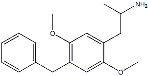1-(2,5-Dimethoxy-4-benzylphenyl)-2-propanamine 结构式