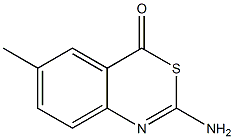 2-Amino-6-methyl-4H-3,1-benzothiazin-4-one 结构式