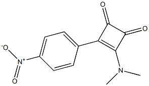 4-(4-Nitrophenyl)-3-dimethylamino-3-cyclobutene-1,2-dione 结构式