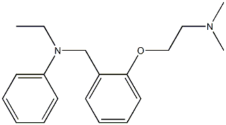 N-Ethyl-N-phenyl-o-[2-(dimethylamino)ethoxy]benzylamine 结构式