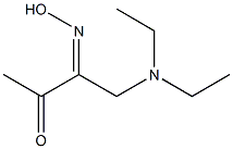 1-(Diethylamino)-2-hydroxyimino-3-butanone 结构式