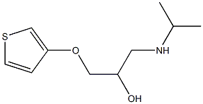 1-(Isopropylamino)-3-(3-thienyloxy)-2-propanol 结构式
