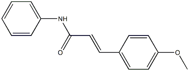 N-Phenyl-3-(4-methoxyphenyl)propenamide 结构式