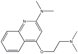 N,N-Dimethyl-4-[2-(dimethylamino)ethoxy]-2-quinolinamine 结构式