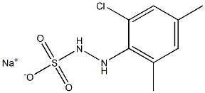 2-(2-Chloro-4,6-dimethylphenyl)hydrazinesulfonic acid sodium salt 结构式