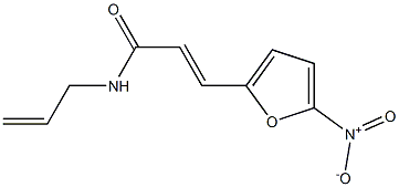 (E)-3-(5-Nitro-2-furanyl)-N-(2-propenyl)acrylamide 结构式