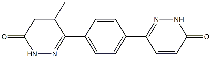 6-[4-[(2,3-Dihydro-3-oxopyridazin)-6-yl]phenyl]-4,5-dihydro-5-methylpyridazin-3(2H)-one 结构式