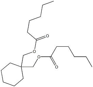 1,1-Cyclohexanedimethanol dihexanoate 结构式