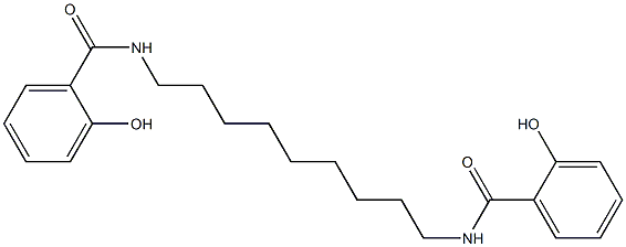 N,N'-(Nonane-1,9-diyl)bis(2-hydroxybenzamide) 结构式