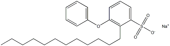 3-Phenoxy-2-dodecylbenzenesulfonic acid sodium salt 结构式