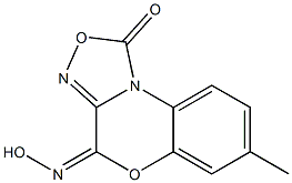 4-(Hydroxyimino)-7-methyl-4H-[1,2,4]oxadiazolo[3,4-c][1,4]benzoxazin-1-one 结构式