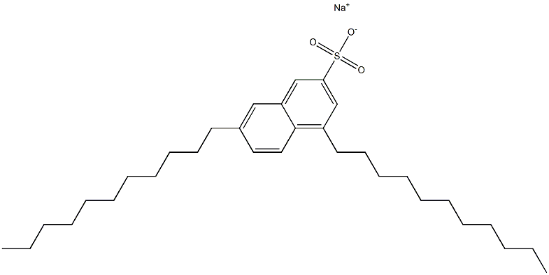 4,7-Diundecyl-2-naphthalenesulfonic acid sodium salt 结构式