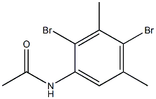 N-(3,5-Dimethyl-2,4-dibromophenyl)acetamide 结构式