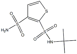 N-tert-Butyl-3-sulfamoylthiophene-2-sulfonamide 结构式