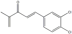 1-(3,4-Dichlorophenyl)-4-methyl-1,4-pentadien-3-one 结构式