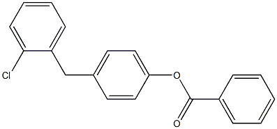 Benzoic acid 4-(2-chlorobenzyl)phenyl ester 结构式