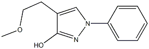 3-Hydroxy-4-(2-methoxyethyl)-1-phenyl-1H-pyrazole 结构式