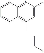 2,4-Dimethylquinoline ethyliodide 结构式