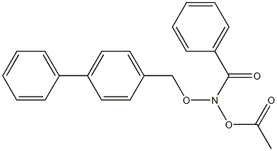 N-(4-Phenylbenzyloxy)-N-acetoxybenzamide 结构式