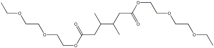 3,4-Dimethyladipic acid bis[2-(2-ethoxyethoxy)ethyl] ester 结构式