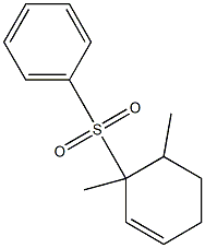 3,4-Dimethyl-3-(phenylsulfonyl)cyclohexene 结构式
